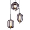 Pendant Light Globo BLACKY black, 3-light sources