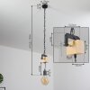 Hautahi Pendant Light Dark wood, black, 1-light source