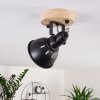 Tina Ceiling Light Dark wood, black, 1-light source