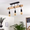 Yaak Ceiling Light Light wood, black, 3-light sources