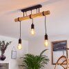 Yaak Ceiling Light Light wood, black, 3-light sources