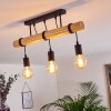 Yaak Ceiling Light Light wood, black, 3-light sources