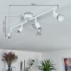 Planes Ceiling Light LED white, 4-light sources