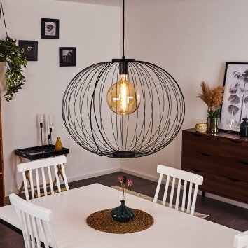 Wharua Pendant Light black, 1-light source