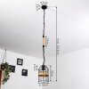 Sulzano Pendant Light brown, black, 1-light source