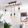 Yaak Ceiling Light Light wood, black, 4-light sources
