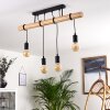 Yaak Ceiling Light Light wood, black, 4-light sources