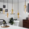 Karo Pendant Light brass, black, 5-light sources