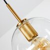 Karo Pendant Light brass, black, 5-light sources