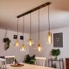 Karo Pendant Light brass, black, 5-light sources