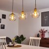 Karo Pendant Light brass, black, 3-light sources