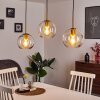 Karo Pendant Light brass, black, 3-light sources