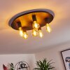 Esbjerg Ceiling Light black, 6-light sources