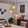 Karo Pendant Light brass, black, 3-light sources