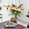 Yaak Pendant Light Dark wood, black, 4-light sources