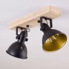 Tina Ceiling Light Dark wood, black, 2-light sources
