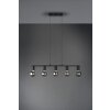 Reality Vannes Pendant Light black, 5-light sources