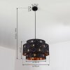 Trasancos Pendant Light black, 1-light source