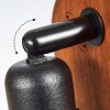 Omna Wall Light Dark wood, black, 1-light source