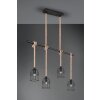 Reality Wodan Pendant Light brown, black, 4-light sources