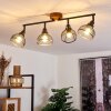 Omba Ceiling Light Dark wood, black, 4-light sources