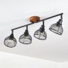 Omba Ceiling Light Dark wood, black, 4-light sources