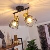 Kesao Ceiling Light brass, black, 2-light sources