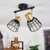 Kesao Ceiling Light brass, black, 2-light sources
