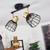 Kesao Ceiling Light brass, black, 2-light sources