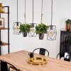 Taheramo Pendant Light Dark wood, black, 3-light sources