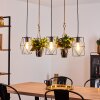 Taheramo Pendant Light Dark wood, black, 3-light sources