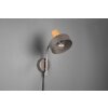 Trio Gaya Wall Light dark brown, matt nickel, 1-light source