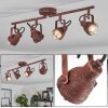 DROBAK Ceiling Light rust-coloured, 4-light sources