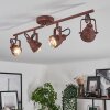 DROBAK Ceiling Light rust-coloured, 4-light sources