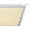 Globo RENA Ceiling Light LED matt nickel, white, 1-light source, Remote control, Colour changer
