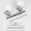 Vlissingen Ceiling Light chrome, grey, 2-light sources
