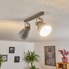 Vlissingen Ceiling Light chrome, grey, 2-light sources