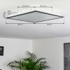 Salmi Ceiling Light LED black, white, 1-light source