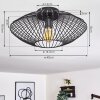Wemude Ceiling Light black, 1-light source