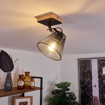 Panaguá Ceiling Light Light wood, black, 1-light source