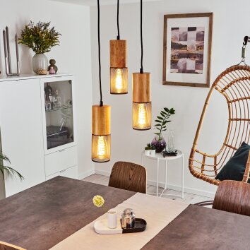 Lenalau Pendant Light black, 3-light sources