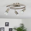 Oula Ceiling Light LED matt nickel, 3-light sources