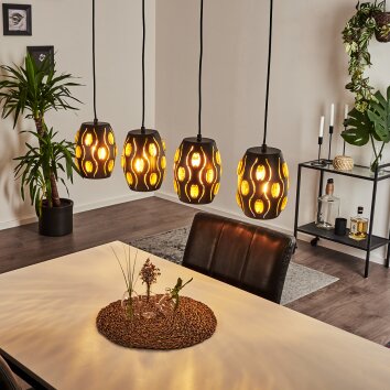 Ventmiglia Pendant Light black, 4-light sources