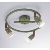 Globo OLANA Ceiling Light green, rust-coloured, 3-light sources