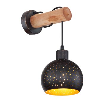Globo ADAJA Wall Light black, 1-light source