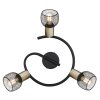 Globo FIASTRA Ceiling Light black, 3-light sources