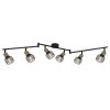 Globo FIASTRA Ceiling Light black, 6-light sources
