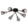 Globo FIASTRA Ceiling Light black, 6-light sources
