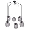 Globo DOPS Pendant Light black, 6-light sources