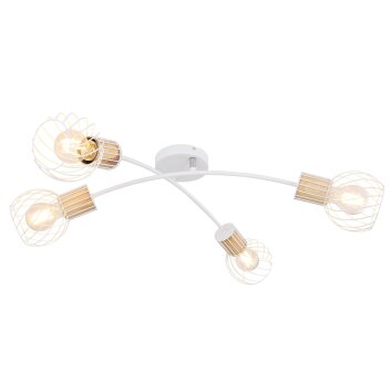 Globo LUISE Ceiling Light white, 4-light sources